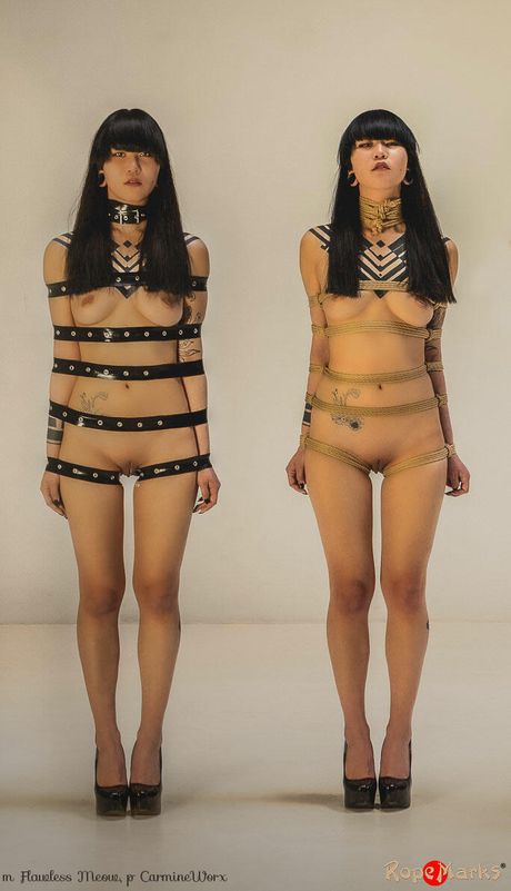 Amateur Asian girl with tiny tits and a hot ass strips and poses in a solo